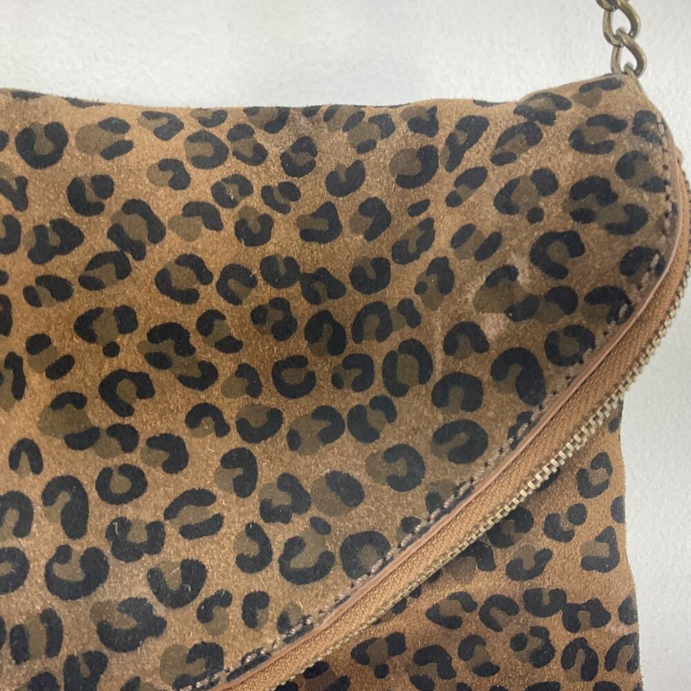 J. Crew Factory Cheetah Print Chain Shoulder Bag - Picture 5 of 6